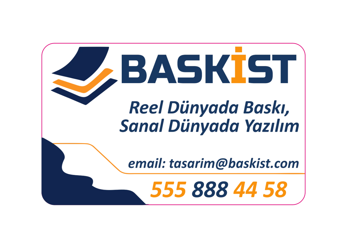 Tuale Kartvizit Cift Yuz Renkli