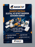 A5 Broşür El İlanı Baskı 14x20 cm 115 Gr Parlak Kuşe Çift Yüz Renkli BASKİST