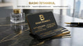 700g Extra Thick Laminated Oval Cut Business Card (Double-Sided Gold Foil Printed)