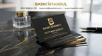 350 gr Kuşe Altın Yaldızlı Kartvizit (Çift Yön Renkli Baskı)