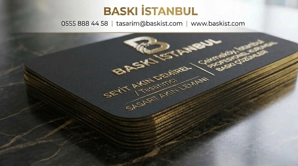 700 gr Ekstra Kalın Sıvamalı Kabartma Laklı Oval Kesim Kartvizit (Çift Yön Renkli)