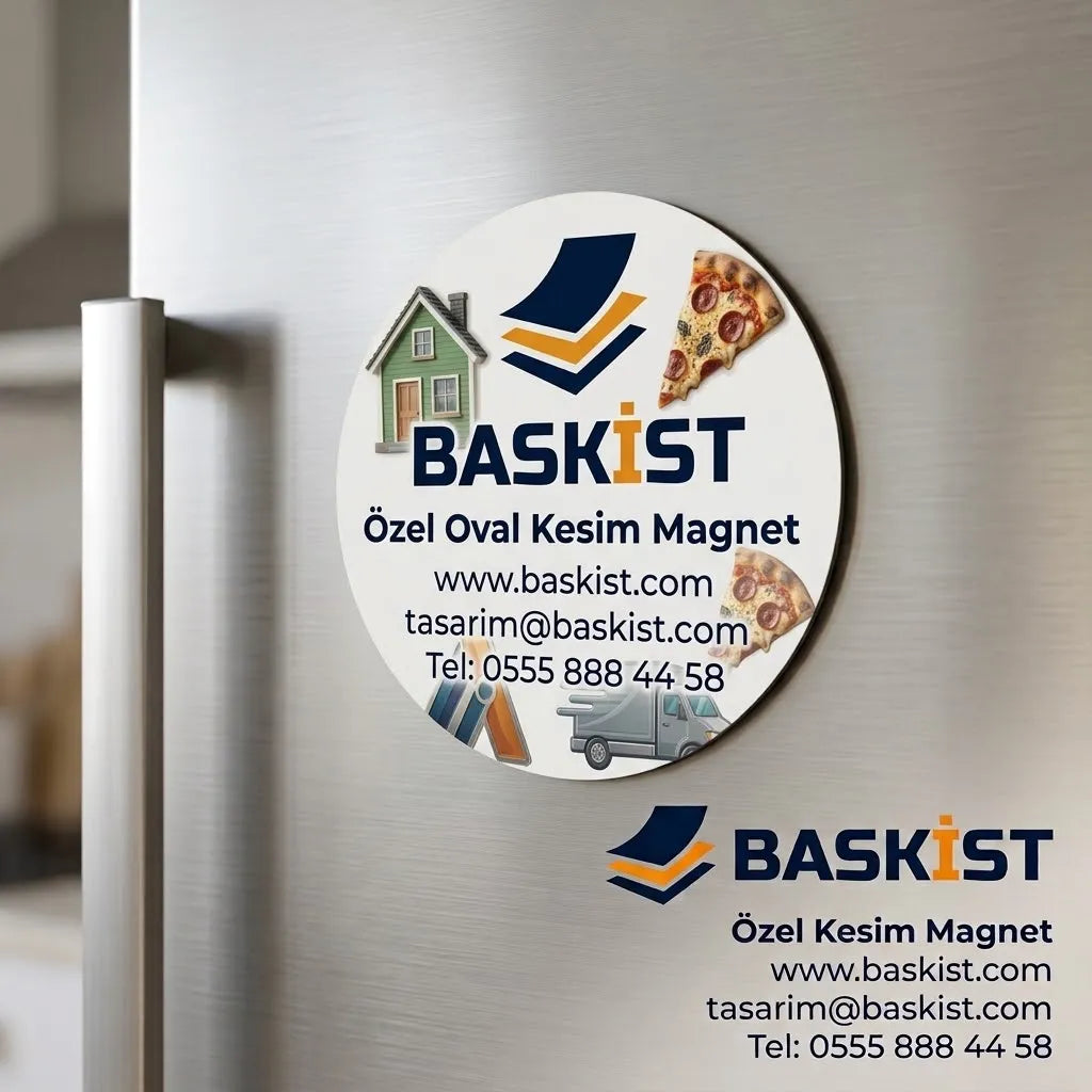 Oval Kesim Magnet Baskı Fiyatları | Baskı İstanbul